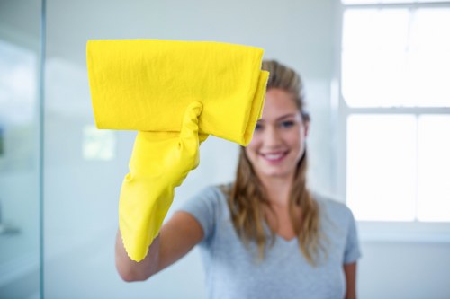 Carpet cleaning team managing waste and compliance procedures