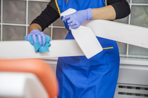 Professional carpet cleaning equipment in a Mill Hill workspace